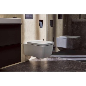 Vas WC suspendat Hansgrohe, EluPura Q, cu spălare AquaFall Flush, 54x36 cm, alb - Img 5