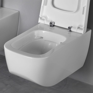 Vas WC suspendat Hatria, Next, pure rim, alb - Img 3