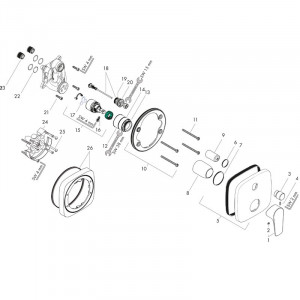 Baterie cada dus, Hansgrohe, Talis E, Crom - Img 3