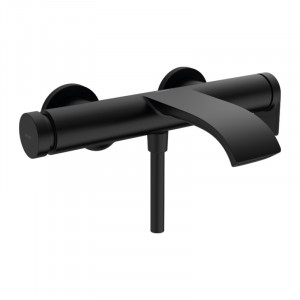 Baterie cada - dus, Hansgrohe, Vivenis, negru mat