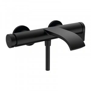Baterie cada - dus, Hansgrohe, Vivenis, negru mat