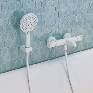 Baterie cada-dus termostatata, Hansgrohe, Ecostat Comfort, alb mat - Img 4