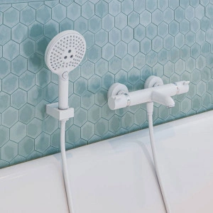 Baterie cada-dus termostatata, Hansgrohe, Ecostat Comfort, alb mat - Img 4