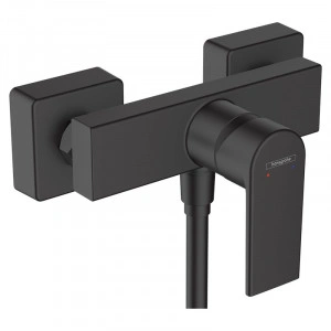Baterie de dus, Hansgrohe, Vernis Shape, negru mat