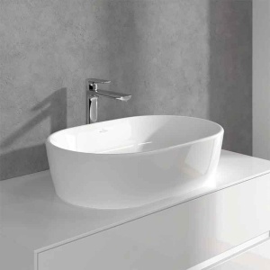 Baterie înaltă pentru lavoar Villeroy&Boch, O.Novo 240, cu ventil click-clack, crom - Img 5