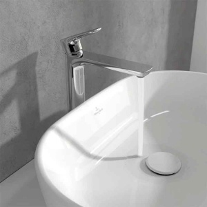 Baterie înaltă pentru lavoar Villeroy&Boch, Skyla, cu ventil click-clack, crom - Img 5