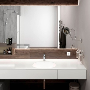 Baterie lavoar Hansgrohe, Vernis Blend 100, fără ventil, EcoSmart, crom - Img 2
