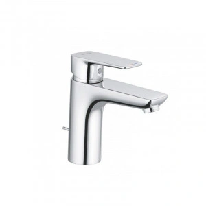 Baterie lavoar Kludi, Pure & Style, cu ventil metalic, H = 10 cm, crom