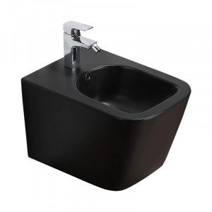 Bideu suspendat, Fluminia, Paris, negru mat