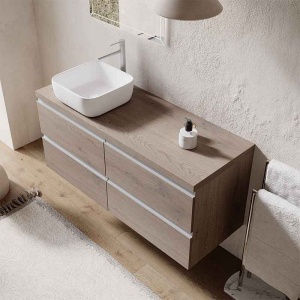 Blat pentru mobilier de baie Fluminia, 120x46 cm, noce americano - Img 4