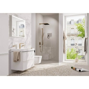 Brat de dus, Hansgrohe, E 39 cm, bronz periat - Img 2
