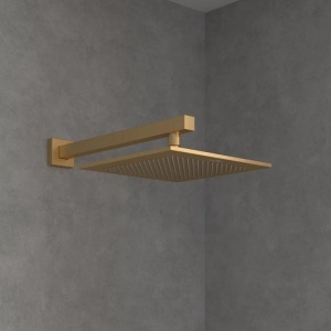 Braț de duș Villeroy&Boch, Universal Showers, pătrat, 40 cm, brushed gold - Img 4
