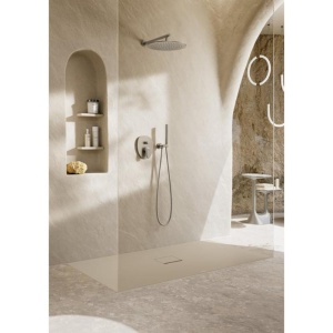 Braț de duș Villeroy&Boch, Universal Showers, rotund, 40 cm, brushed nickel - Img 2