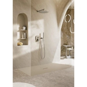 Braț de duș Villeroy&Boch, Universal Showers, rotund, 40 cm, brushed nickel - Img 2