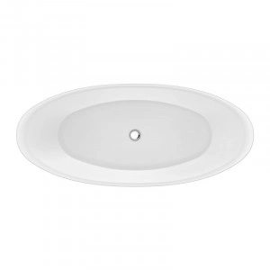 Cada freestanding Florida, Flora 173.5, ovala, cu picioare si instalatie completa, alb - Img 2