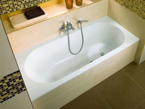 Cada Villeroy & Boch, Oberon, pentru inzidire, dreptunghiulara, 180 x 80 cm, alb alpin - Img 2