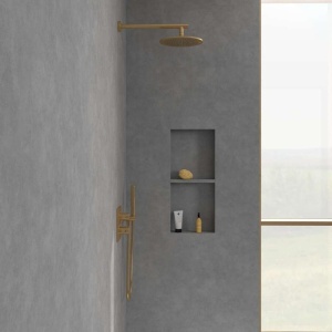 Cap de duș Villeroy&Boch, Universal Showers, Ø25 cm, bruhsed gold - Img 2