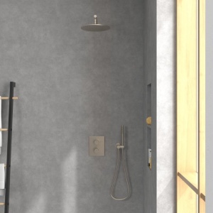 Cap de duș Villeroy&Boch, Universal Showers, Ø25 cm, bruhsed nickel - Img 4