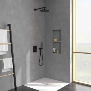 Cap de duș Villeroy&Boch, Universal Showers, Ø25 cm, negru mat - Img 5