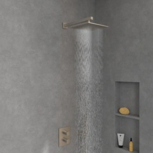 Cap de duș Villeroy&Boch, Universal Showers, pătrat, 25 x 25 cm, brushed nickel - Img 4
