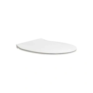 Capac vas WC suspendat Hatria, Planeta, soft close, quick release, alb
