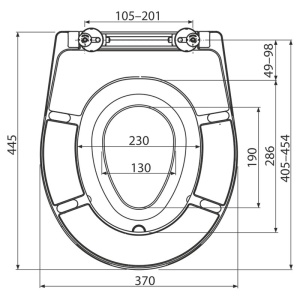 Capac WC, Alcadrain, cu soft close, cu insert pentru copii, duroplast, alb - Img 2