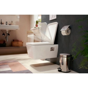 Capac WC Hansgrohe, EluPura Q, cu soft close și quick release, alb - Img 4