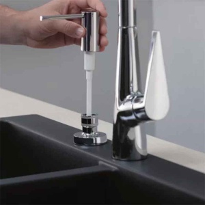 Dozator detergent vase Hansgrohe, A41, 500 ml, crom - Img 5