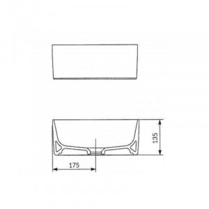 Lavoar Cersanit, Crea, patrat pe blat, 35 cm, alb - Img 6