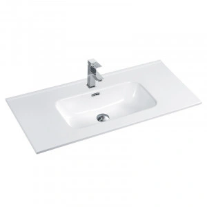 Lavoar incastrat, Fluminia, Siena-100, dreptunghiular, alb