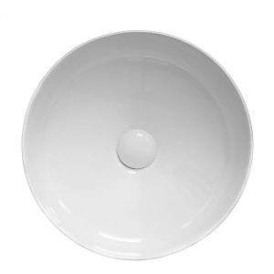 Lavoar pe blat, Fluminia, Havana, rotund, diametru 40, alb - Img 3