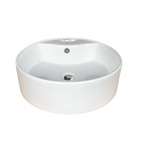 Lavoar pe blat Fluminia, Ibiza Grande New, alb, 46.5 x 46.5 cm