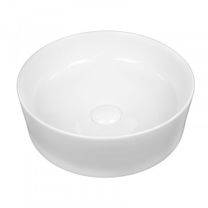 Lavoar pe blat, Fluminia, Jasmin, rotund, diametru 37,5 cm, alb