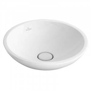 Lavoar pe blat Villeroy & Boch, Loop & Friends, rotund, 43 cm, alb