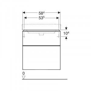 Mobilier pentru lavoar, Geberit, Smile, lava, 60 - Img 3