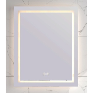 Oglinda Fluminia, Ando 60, dreptunghiulara, cu LED, 3 culori, dezaburire, 60 cm - Img 6
