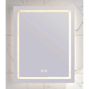 Oglinda Fluminia, Ando 60, dreptunghiulara, cu LED, 3 culori, dezaburire, 60 cm - Img 6