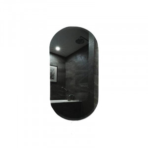 Oglindă, Fluminia, Dali Ambient 60, ovală, cu iluminare LED, 3 culori, dezaburire