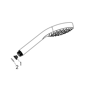Para de dus Hansgrohe, Croma Select E Vario, crom - Img 2
