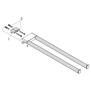 Portprosop dublu, Hansgrohe, Addstoris, crom - Img 2