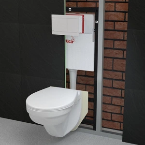 Rezervor wc incastrat AlcaDrain, Sadromodul, pentru instalari uscate (in gips-carton) 8.4 cm pentru vas wc suspendat - Img 3