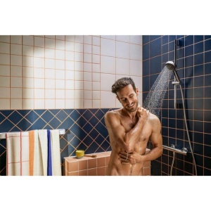 Set de duș 95 Hansgrohe Activera Select S EcoSmart, cu bară de duș 65 cm, crom - Img 3