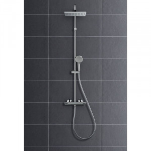 Set de dus Hansgrohe, Vernis Shape 230, cu baterie termostatata, crom - Img 6