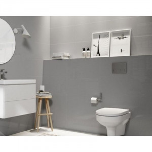Set vas WC suspendat Cersanit, City, Rimless, cu capac Soft-Close si Easy Off inclus - Img 6