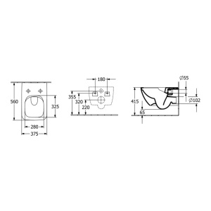 Set vas WC suspendat, Villeroy & Boch, Collaro, cu capac soft close și quick release, alb - Img 6