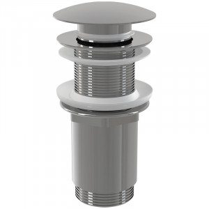 Ventil click clack Alcadrain, pentru lavoar fara preaplin, cu capac mare, crom