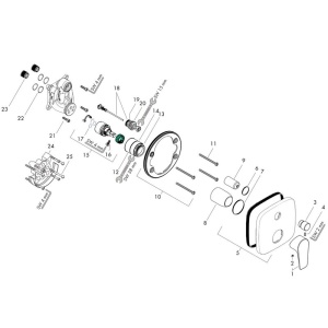 Baterie cada - dus Hansgrohe, Talis E, bronz periat - Img 2