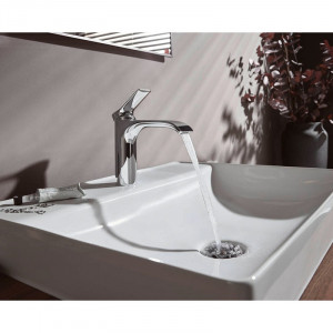 Baterie lavoar, Hansgrohe, Vivenis 110, cu ventil, crom - Img 4