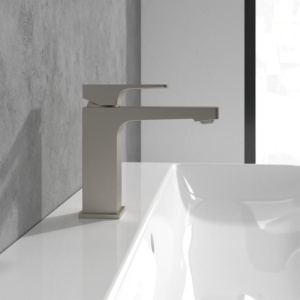 Baterie pentru lavoar Villeroy&Boch, Architectura Square 112, fără ventil , brushed nickel - Img 5