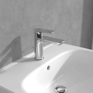 Baterie pentru lavoar Villeroy&Boch, O.Novo 100, fara ventil, crom - Img 4